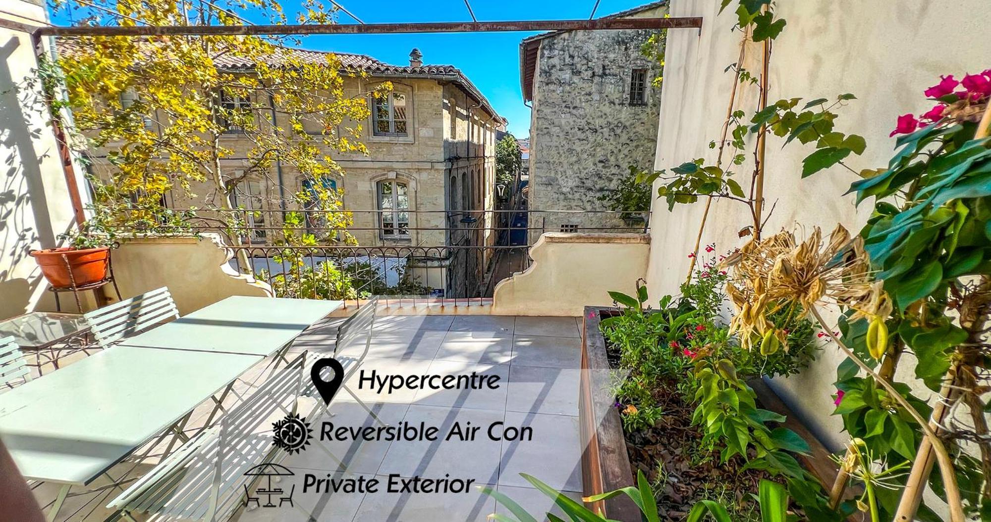 Ac - Private Exterior - Duplex Quartier Des Artistes Apartment Avignon Exterior photo